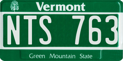 VT license plate NTS763