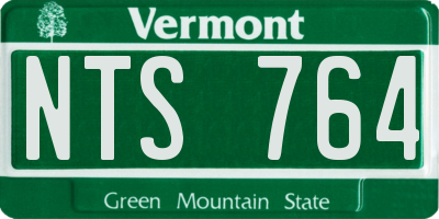VT license plate NTS764