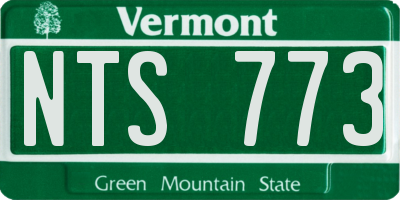 VT license plate NTS773