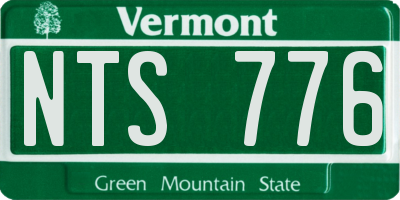 VT license plate NTS776