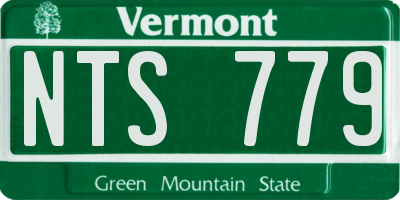 VT license plate NTS779