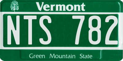 VT license plate NTS782