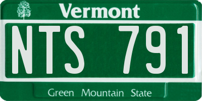 VT license plate NTS791