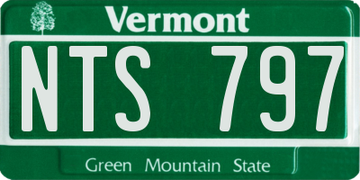 VT license plate NTS797