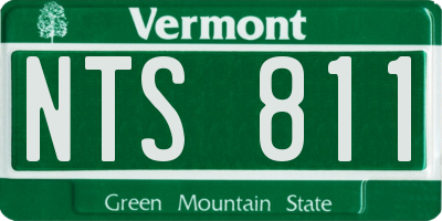VT license plate NTS811