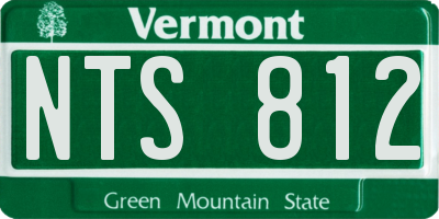 VT license plate NTS812