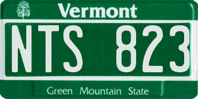 VT license plate NTS823