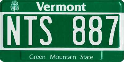 VT license plate NTS887