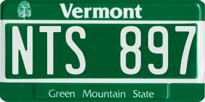 VT license plate NTS897