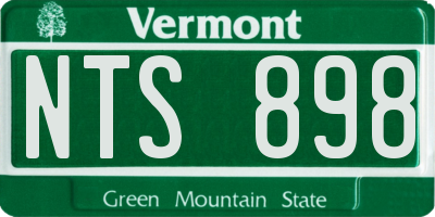 VT license plate NTS898