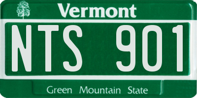 VT license plate NTS901