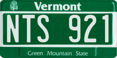 VT license plate NTS921
