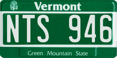 VT license plate NTS946