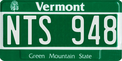 VT license plate NTS948