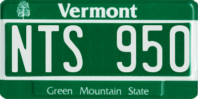 VT license plate NTS950