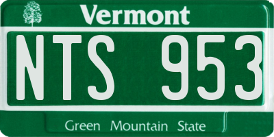 VT license plate NTS953