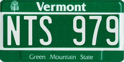 VT license plate NTS979