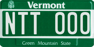 VT license plate NTT000