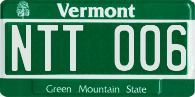 VT license plate NTT006