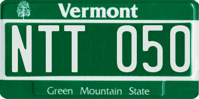 VT license plate NTT050