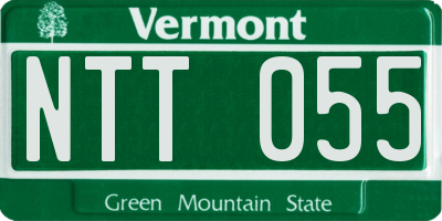 VT license plate NTT055