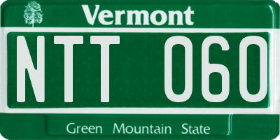 VT license plate NTT060