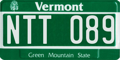 VT license plate NTT089