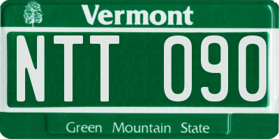 VT license plate NTT090