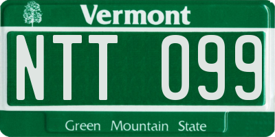 VT license plate NTT099