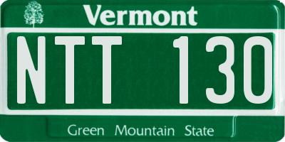 VT license plate NTT130