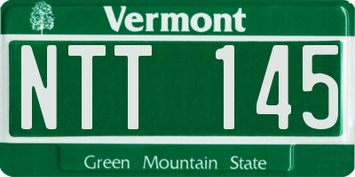 VT license plate NTT145