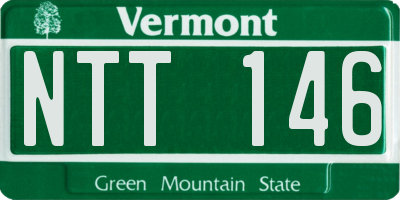 VT license plate NTT146