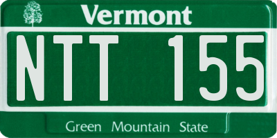 VT license plate NTT155