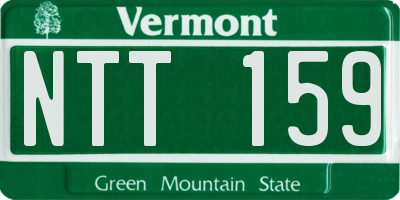 VT license plate NTT159