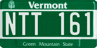 VT license plate NTT161