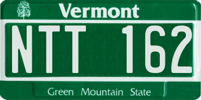 VT license plate NTT162