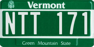 VT license plate NTT171