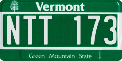 VT license plate NTT173