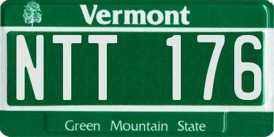 VT license plate NTT176