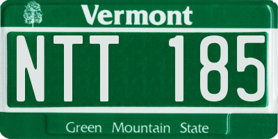 VT license plate NTT185