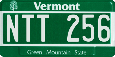 VT license plate NTT256