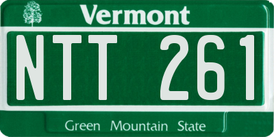 VT license plate NTT261