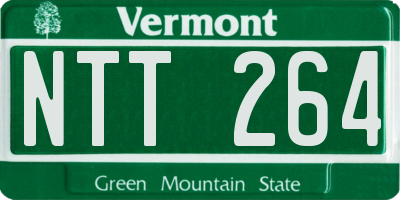 VT license plate NTT264