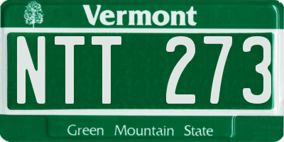 VT license plate NTT273