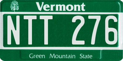 VT license plate NTT276