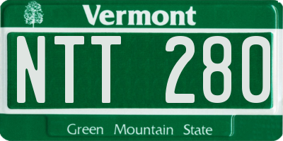 VT license plate NTT280