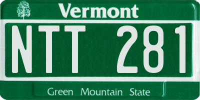 VT license plate NTT281