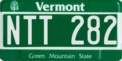VT license plate NTT282