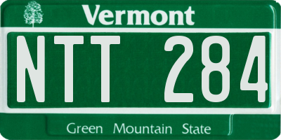 VT license plate NTT284