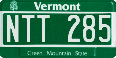 VT license plate NTT285